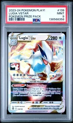 Lugia Vstar Play Stamp Holo PSA 9 (2023-24) Pokemon Play! Prize Pack #139/195 - Image 1