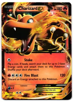 Charizard EX 11/106 - Flashfire Rare EX Pokemon TCG Holo - M/LP Card - Image 1