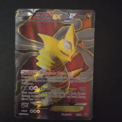 Heavily Damaged Pokemon Giratina-EX Full Art Holo 93/98 XY Ancient Origins - Image 1