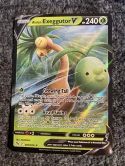 Alolan Exeggutor V 005/078 Holo Rare V Pokemon GO Pokemon Near Mint - Image 1