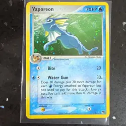 MP Pokemon Vaporeon 006/017 POP Series 3 Holo Rare 2006 Masakazu Fukuda - Image 1