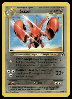 Scizor (29) #29/75 Neo Discovery Pokemon (1M) - Image 1