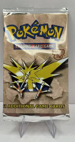 1999 Pokemon Fossil pack Zapdos factory sealed WOTC New near mint vintage - Image 1