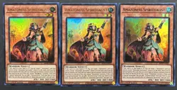 YUGIOH 3x Amazoness Spiritualist MP23-EN222 Ultra Rare NM/Mint - Image 1