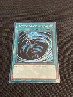 Yugioh | Mystical Space Typhoon Secret Rare 1st Edition RA02-EN048 Near Mint NM - Image 1