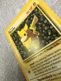 Pokemon Pikachu Card #1 Black Star Rare Promo WOTC Vintage - NM - Image 3