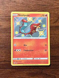 Sizzlipede SV018/SV122 Shining Fates Shiny Vault Holo 2021 Pokemon TCG Card - Image 1