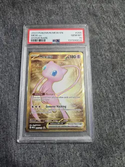 Pokemon Mew EX Holo Card 205/165 SV Scarlet and Violet 151 PSA 10 - Image 1