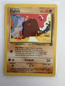 Diglett Pokemon Vintage Card Lot (5) Shadowless, E Reader, Team Rocket - Image 2
