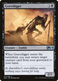 Gravedigger 103 U Core Set 2020 Magic The Gathering NM - Image 1