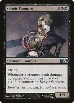 Sengir Vampire 113 U Magic 2014 (M14) Magic The Gathering NM - Image 1