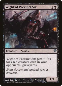 Wight of Precinct Six 100 U Commander 2013 Magic The Gathering NM - Image 1