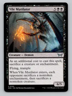 Vile Mutilator 122 Duskmourn: House of Horror Magic The Gathering NM - Image 1