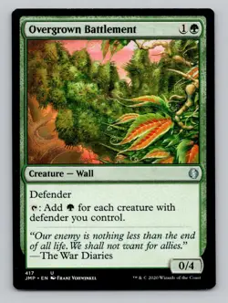Overgrown Battlement 303 U Commander: Streets of New Capenna Magic The Gathering - Image 1