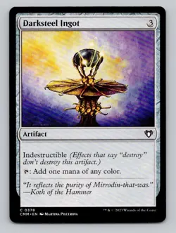 Darksteel Ingot 378 C Commander Masters Magic The Gathering - Image 1