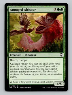 Annoyed Altisaur 216 C Commander Legends Magic The Gathering NM - Image 1