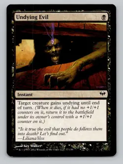 Undying Evil 77 C Dark Ascension Magic The Gathering NM - Image 1