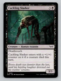 Cackling Slasher 85 Duskmourn: House of Horror Magic The Gathering NM - Image 1