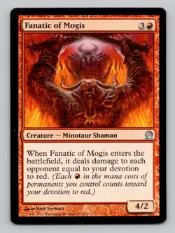 Fanatic of Mogis 121 U Theros Magic The Gathering NM - Image 1