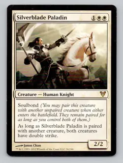 Silverblade Paladin 36 R Avacyn Restored Magic The Gathering NM - Image 1
