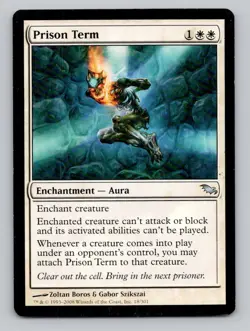 Prison Term 6 U Planechase Magic The Gathering NM - Image 1