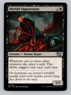 Morbid Opportunist 464 Foundations Jumpstart Magic The Gathering NM - Image 1