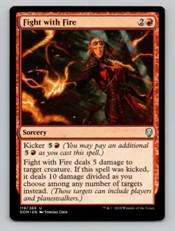Fight with Fire 119 U Dominaria Magic The Gathering - Image 1