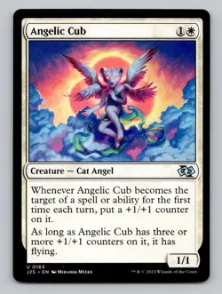 Angelic Cub 163 Foundations Jumpstart Magic The Gathering NM - Image 1