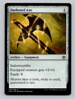 Darksteel Axe #214 Common Iconic Masters Magic_the_gathering - Image 1
