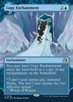 Copy Enchantment - Foil Extended Art Showcase WoEET LP MTG - Image 1