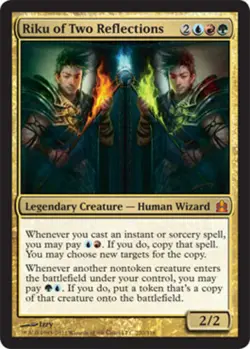 Riku of Two Reflections Magic mtg Heavy Play, English Commander x1 - Image 1