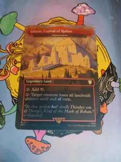 1x Edoras, Capital of Rohan - Foil Extended Art LOTR NM MTG 0518 - Image 2