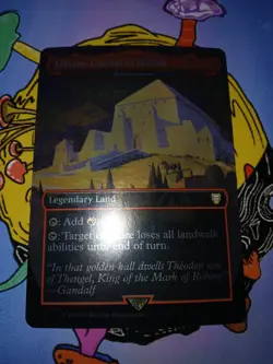 1x Edoras, Capital of Rohan - Foil Extended Art LOTR NM MTG 0518 - Image 4