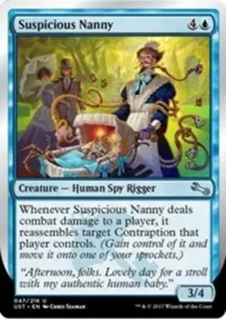 Suspicious Nanny - Foil x1 - Unstable - NM-Mint, English - Unstable - Image 1