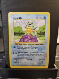 Pokemon TCG - Squirtle 63/102 - Base Set Shadowless-LP/MP - Image 1