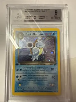2000 Dark Blastoise Pokemon Team Rocket 1st Edition Holo 3/82 BGS 9 Mint - Image 1