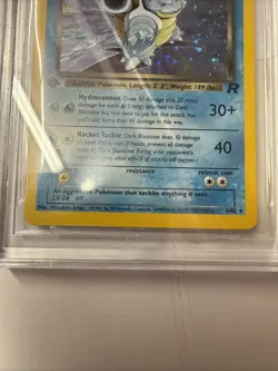2000 Dark Blastoise Pokemon Team Rocket 1st Edition Holo 3/82 BGS 9 Mint - Image 5