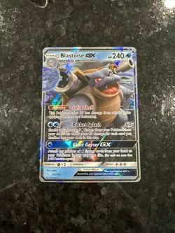 Pokemon TCG Blastoise GX Holo Ultra Rare Card Unbroken Bonds 35/214 - Image 1
