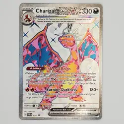 Pokemon TCG S&V Obsidian Flames Charizard EX #056 Holo Black Star - Image 1