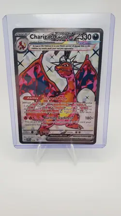 Pokemon TCG S&V Obsidian Flames Charizard EX #056 Holo Black Star - Image 3
