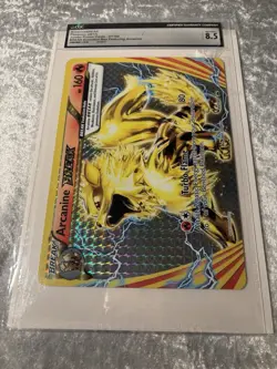 Pokemon Arcanine Graded CGC Jumbo Card 8.5 Near Mint Condition - Image 2