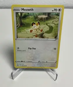 Meowth 199/264, 2021 Pokemon TCG Fusion Strike Common (C) NM/M - Image 1