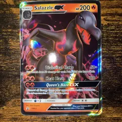 Pokemon TCG Salazzle GX SM63 Sun & Moon Black Star Promos Extended Art Holo 2017 - Image 1