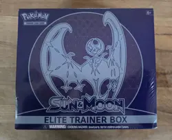 Pokemon Elite Trainer Box Sun and Moon Base Lunala New/Factory Sealed 728192530920 - Image 1