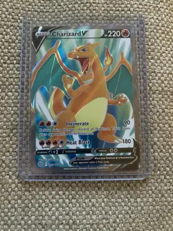 Pokemon TCG Charizard V Full Art 153/172 Brilliant Stars Ultra Rare Holo 220 HP - Image 1