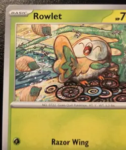 Rowlet 013/197 Common Scarlet & Violet: Obsidian Flames Pokemon TCG - Image 2
