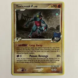 Toxicroak G Lv 45 DP41 Black Star Promo Diamond & Pearl Holo 2009 Pokemon TCG LP - Image 1