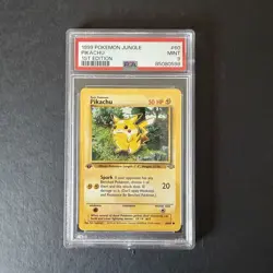 Pokemon Pikachu 60/64 Jungle 1st Edition PSA 9 Regular 50HP English - Image 1