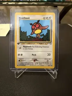 2000 Pokemon 1st Edition Neo Genesis Hoothoot | Pack Fresh - Image 1