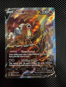 Crown Zenith Galarian Gallery Holo Entei V Ultra Rare Pokemon TCG GG36/GG70 - Image 2